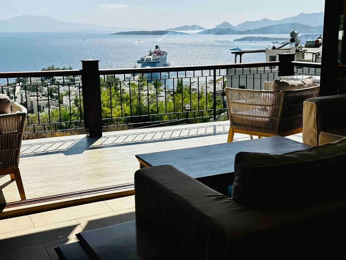 Deniz Manzarali Tas Villa Bodrum